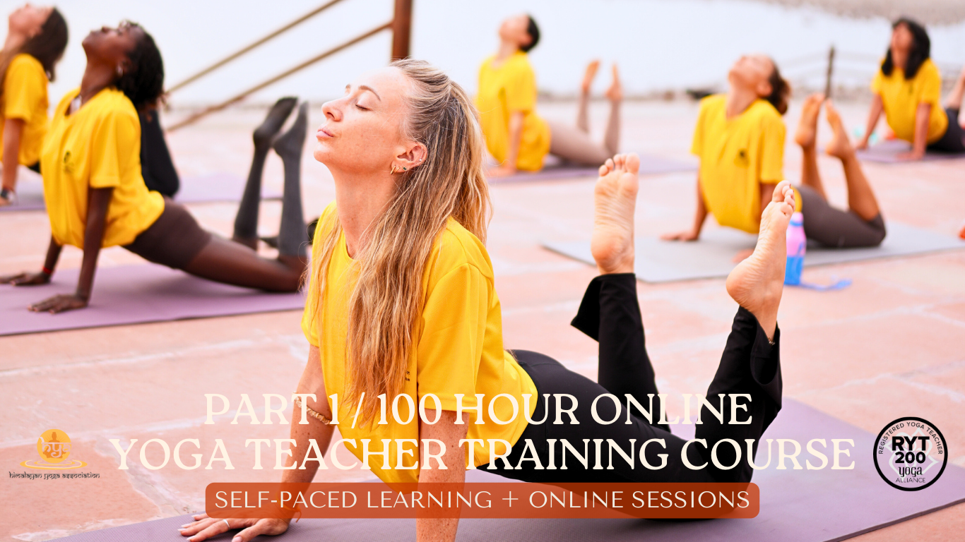 Online 100 Hour Yoga Teacher Training in Rishikesh, India / (1st Part)